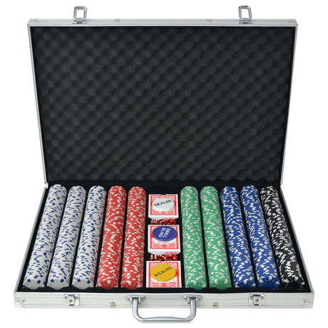 Pokerset Met 500 Chips Aluminium