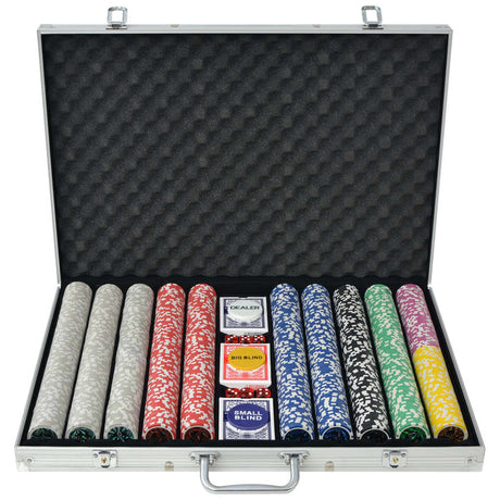 Pokerset Met 500 Chips Aluminium