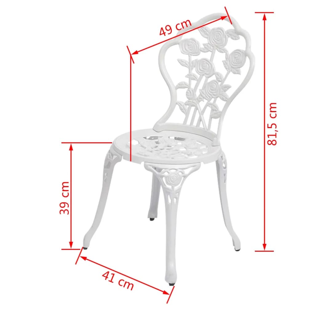 Bistrostoelen St Gietaluminium