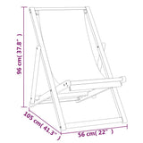 Ligstoel 56X05X96 Cm Teakhout 1