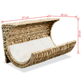 Kattenbed Met Kussen 37X20X20 Cm Waterhyacint