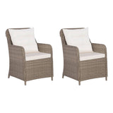 -Delige Bistroset Poly Rattan Bruin