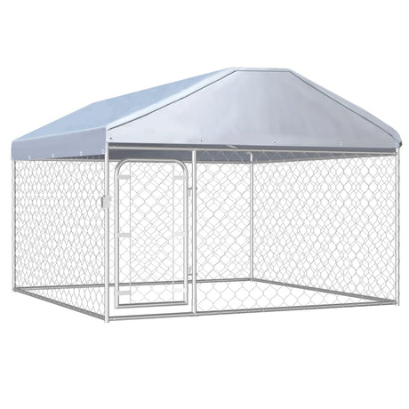 Hondenkennel Voor Buiten Met Dak 200X100X125 Cm