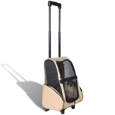 Huisdierentrolley Inklapbaar Beige