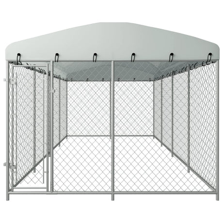 Hondenkennel Voor Buiten Met Dak 8X4X2,3 M