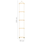 Touwladder 30X168 Cm Massief Hout En Pe