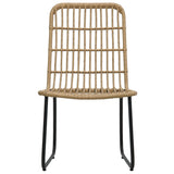 3-Delige Bistroset Poly Rattan Eikenkleurig