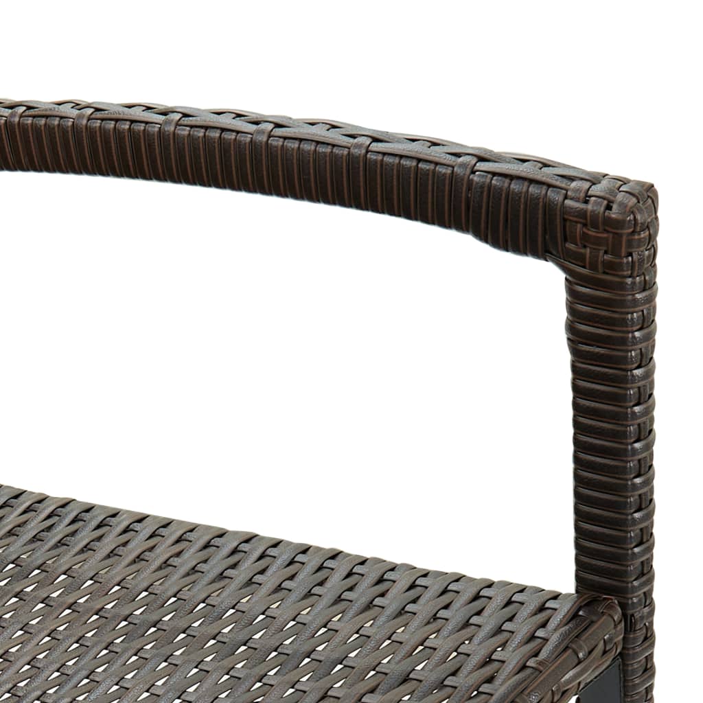 Barkrukken Poly Rattan