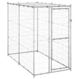 Hondenkennel Voor Buiten Met Dak 110X220X180 Cm Staal