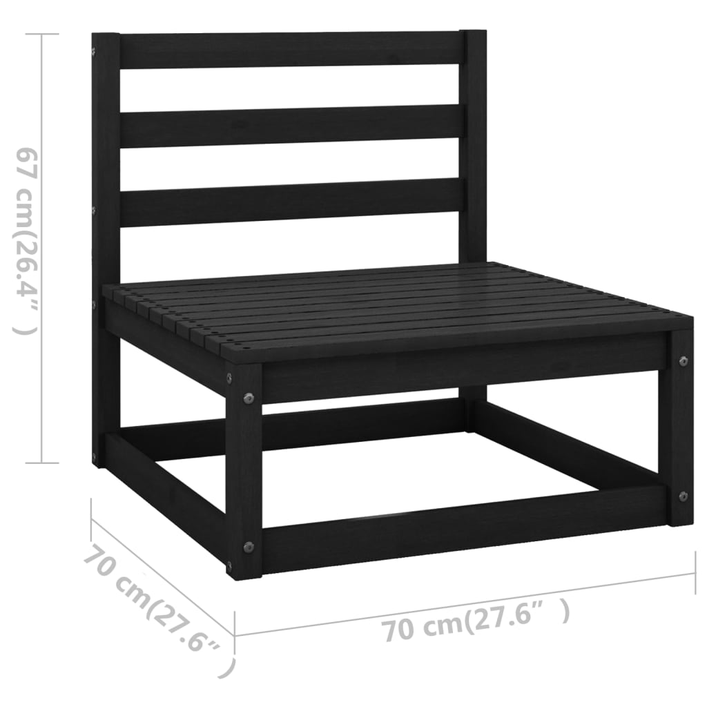 14-Delige Loungeset Massief Grenenhout