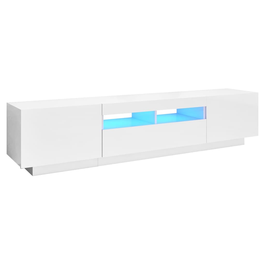 Tv-Meubel Met Led-Verlichting 80X35X40 Cm