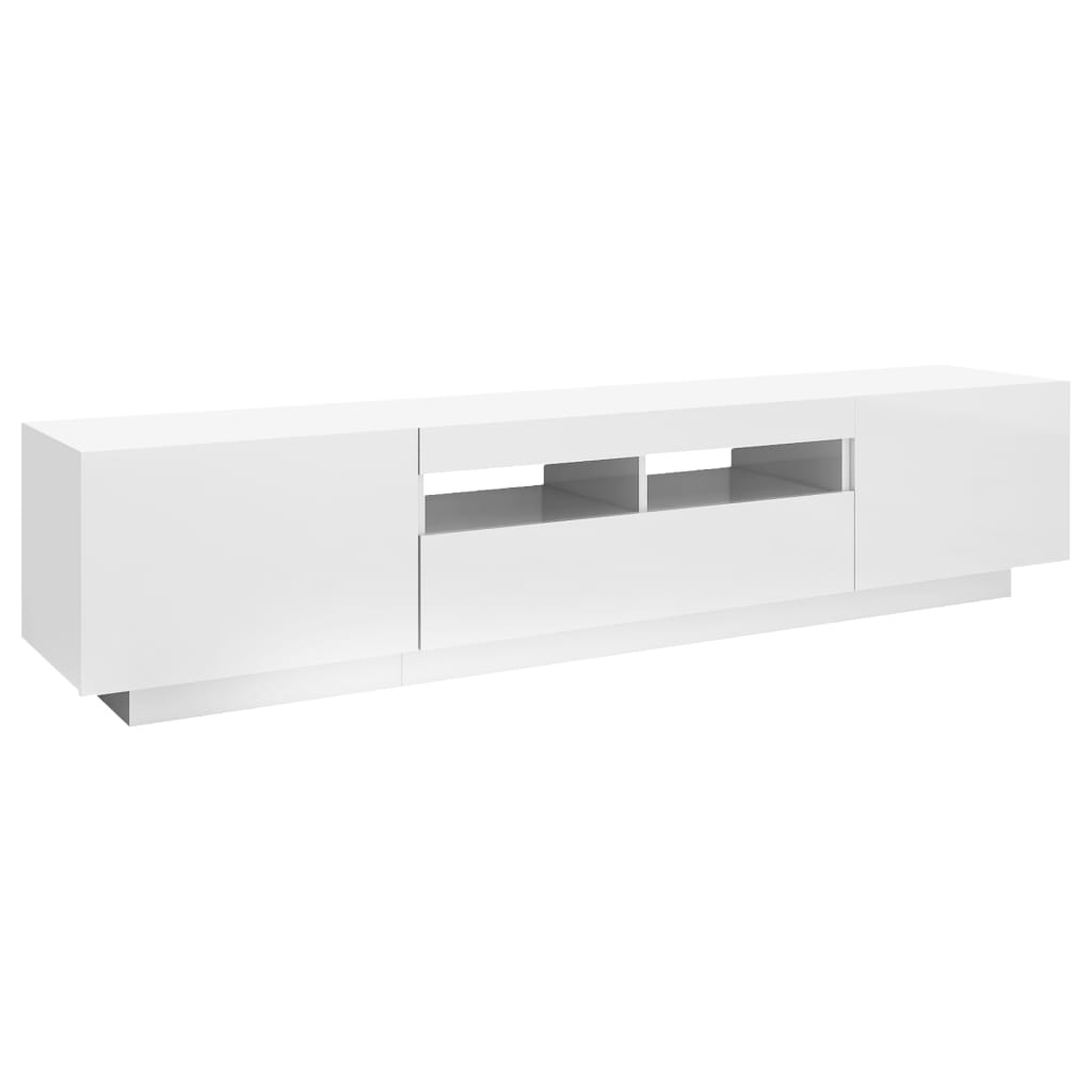 Tv-Meubel Met Led-Verlichting 80X35X40 Cm