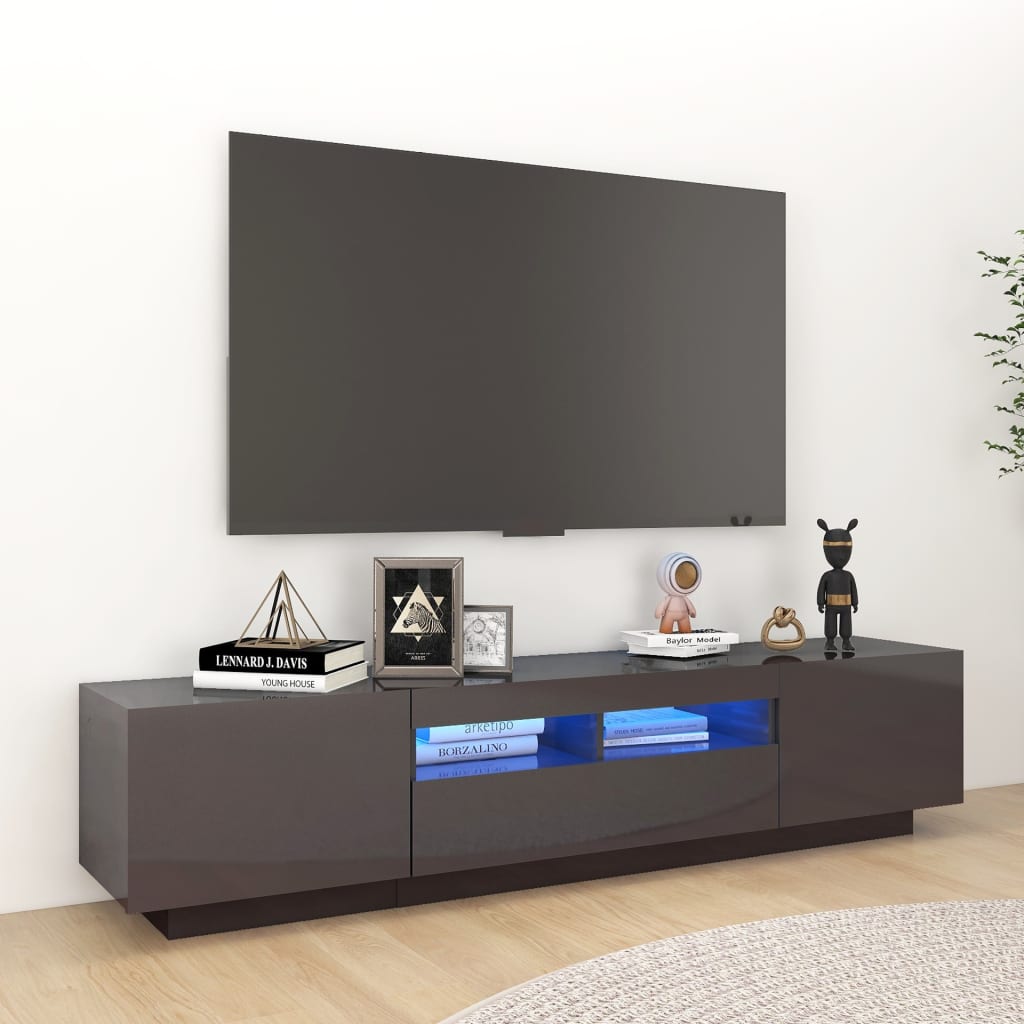 Tv-Meubel Met Led-Verlichting 80X35X40 Cm