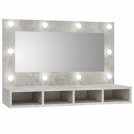 Spiegelkast Met Led-Verlichting 90X31,5X62 Cm Wit