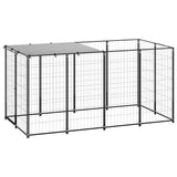 Hondenkennel 330X110X110 Cm Staal Zilverkleurig