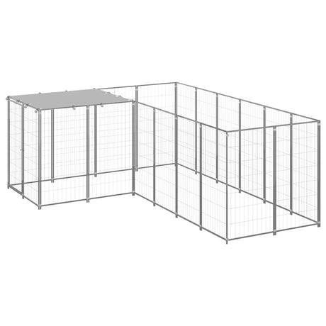 Hondenkennel 4,84 M² Staal Zwart