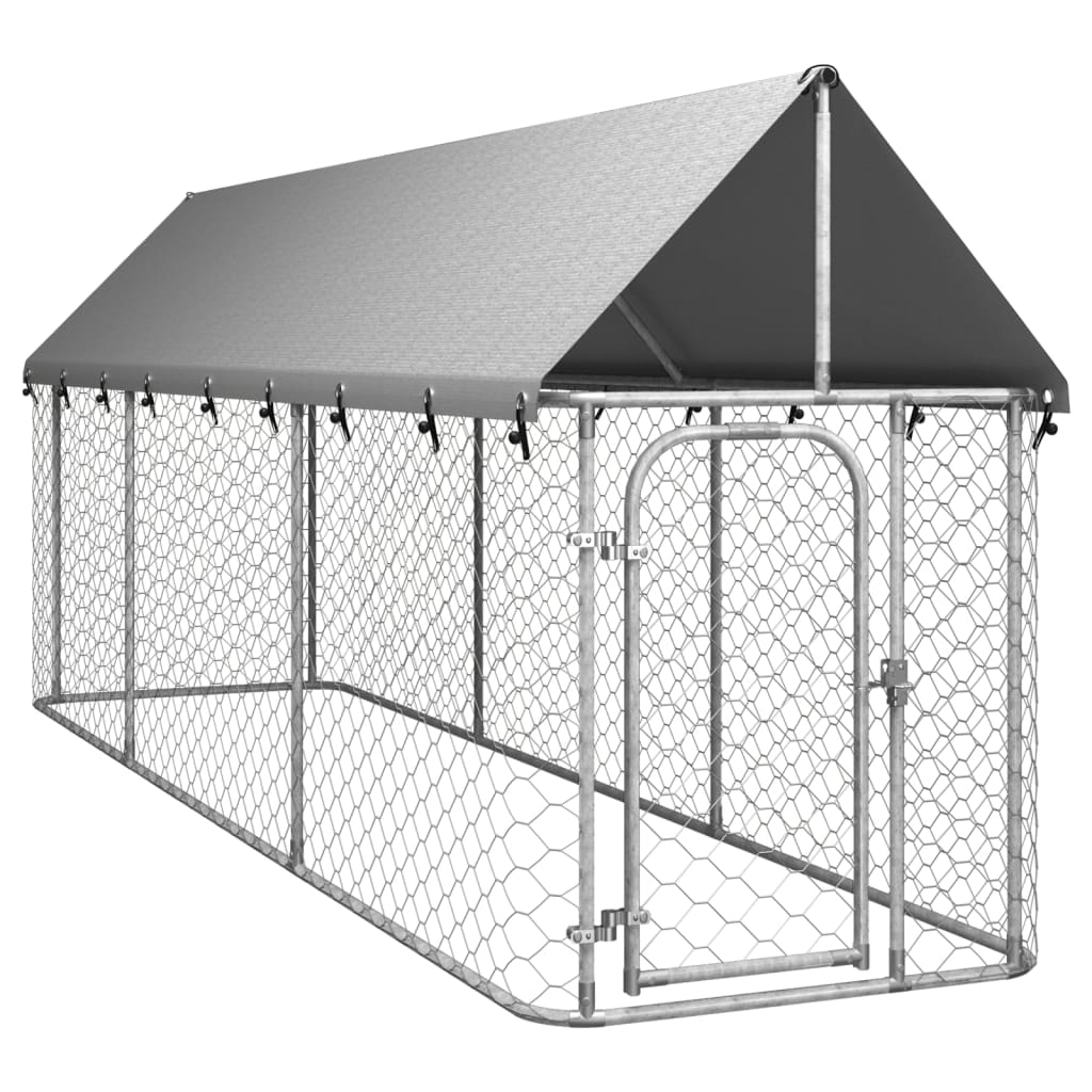 Hondenkennel Voor Buiten Met Dak 400X200X150 Cm