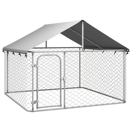 Hondenkennel Voor Buiten Met Dak 400X200X150 Cm