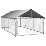 Hondenkennel Voor Buiten Met Dak 400X200X150 Cm