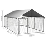 Hondenkennel Voor Buiten Met Dak 400X200X150 Cm