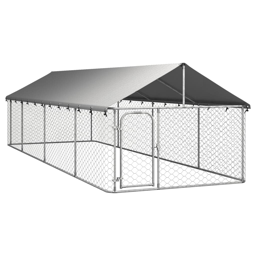 Hondenkennel Voor Buiten Met Dak 400X200X150 Cm