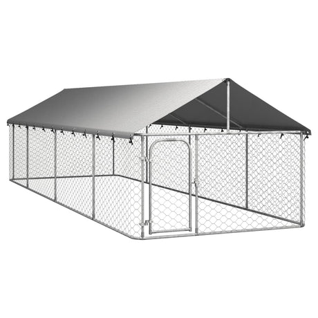 Hondenkennel Voor Buiten Met Dak 400X200X150 Cm