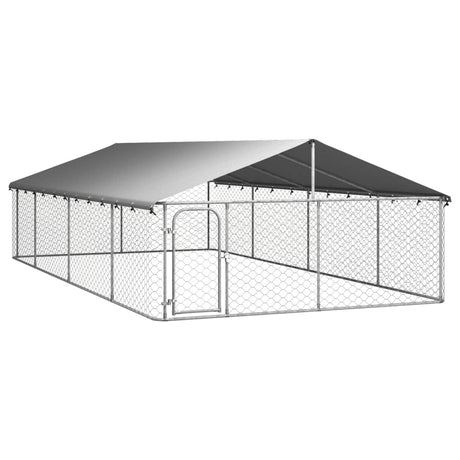 Hondenkennel Voor Buiten Met Dak 400X200X150 Cm