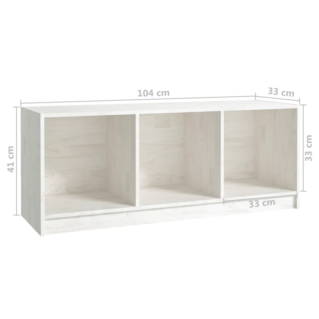 Tv-Meubel 04X33X4 Cm Massief Grenenhout