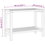 Badkamertafel 60X30X45 Cm Massief Teakhout