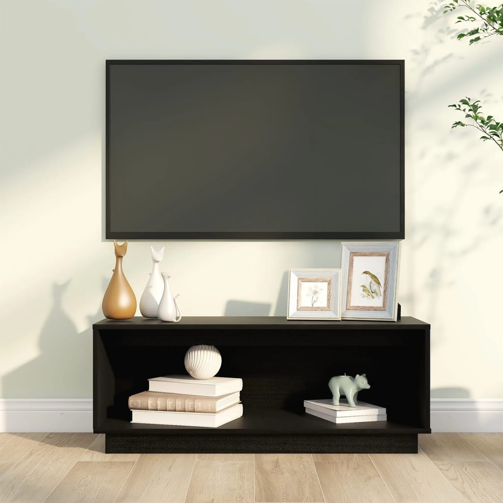 Tv-Meubel 90X35X35 Cm Massief Grenenhout