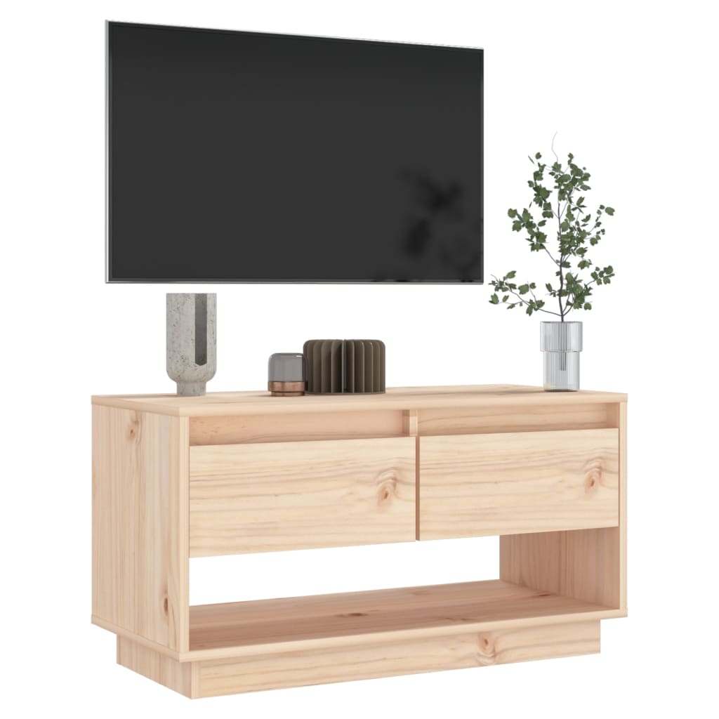 Tv-Meubel 74X34X40 Cm Massief Grenenhout