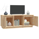 Tv-Meubel 0,5X35X44 Cm Massief Grenenhout