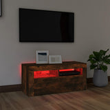 Tv-Meubel Met Led-Verlichting 90X35X40 Cm Kleurig