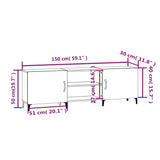 Tv-Meubel 50X30X50 Cm Bewerkt Hout