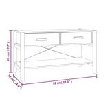 Tv-Meubel 82X38X45 Cm Bewerkt Hout