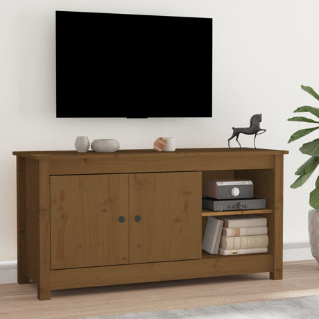 Tv-Meubel 03X36,5X52 Cm Massief Grenenhout