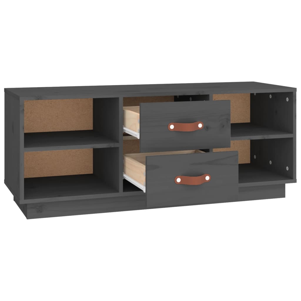 Tv-Meubel 00X34X40 Cm Massief Grenenhout