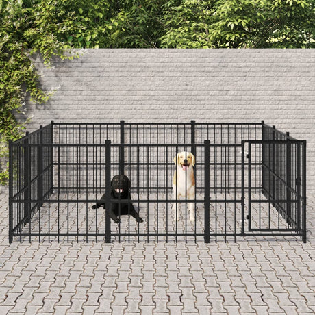 Hondenkennel Voor Buiten 75,27 M² Staal