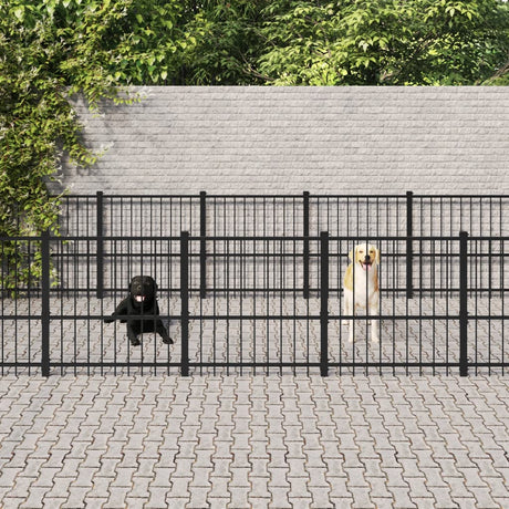 Hondenkennel Voor Buiten 16,94 M² Staal