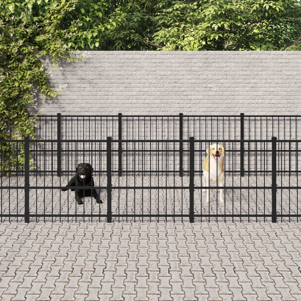 Hondenkennel Voor Buiten 75,27 M² Staal