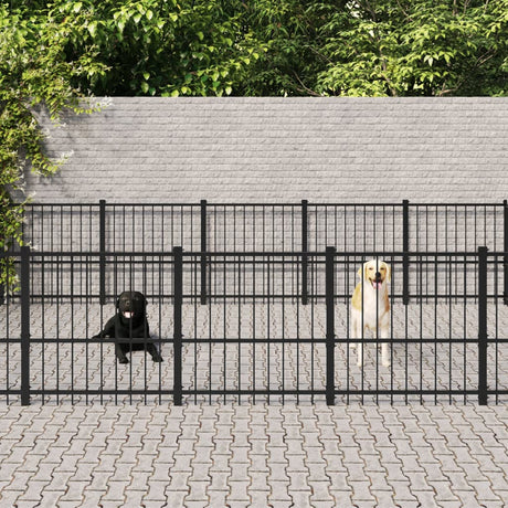 Hondenkennel Voor Buiten 33,87 M² Staal