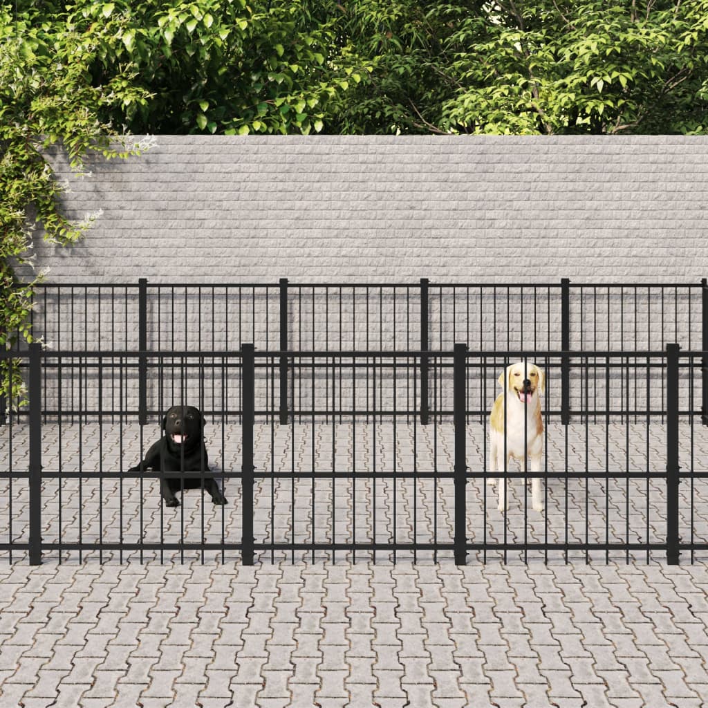 Hondenkennel Voor Buiten 75,27 M² Staal