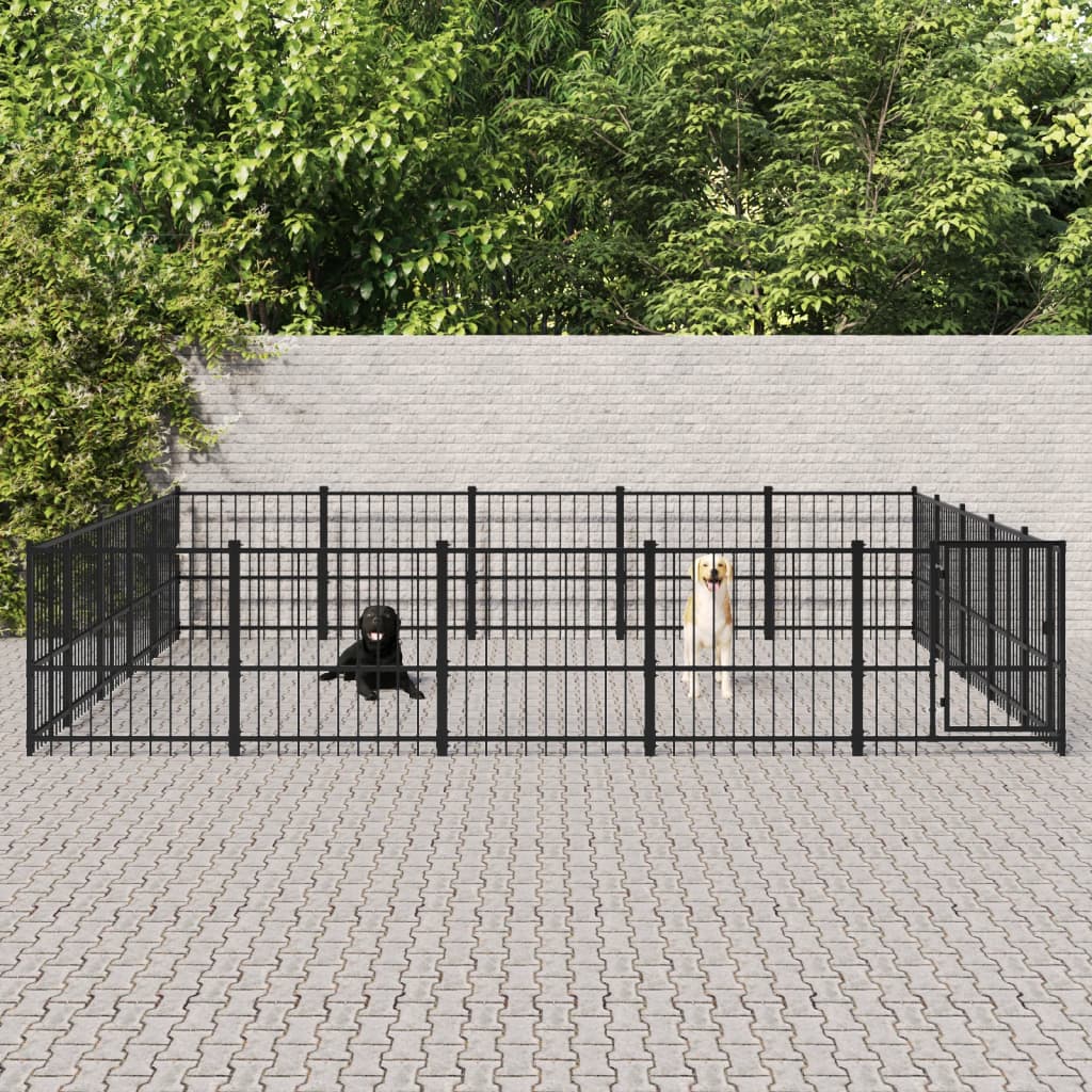 Hondenkennel Voor Buiten 75,27 M² Staal