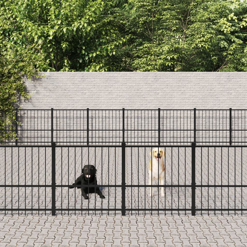 Hondenkennel Voor Buiten 75,27 M² Staal