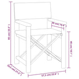 Regisseursstoelen 2 St Massief Teakhout Grijs