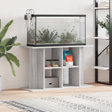 Aquariumstandaard 120X40X60 Cm Bewerkt Hout Betongrijs