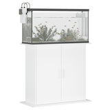 Aquariumstandaard 81X36X73 Cm Bewerkt Hout Wit