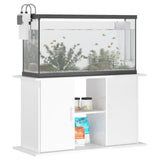 Aquariumstandaard 101X41X58 Cm Bewerkt Hout Hoogglans Wit