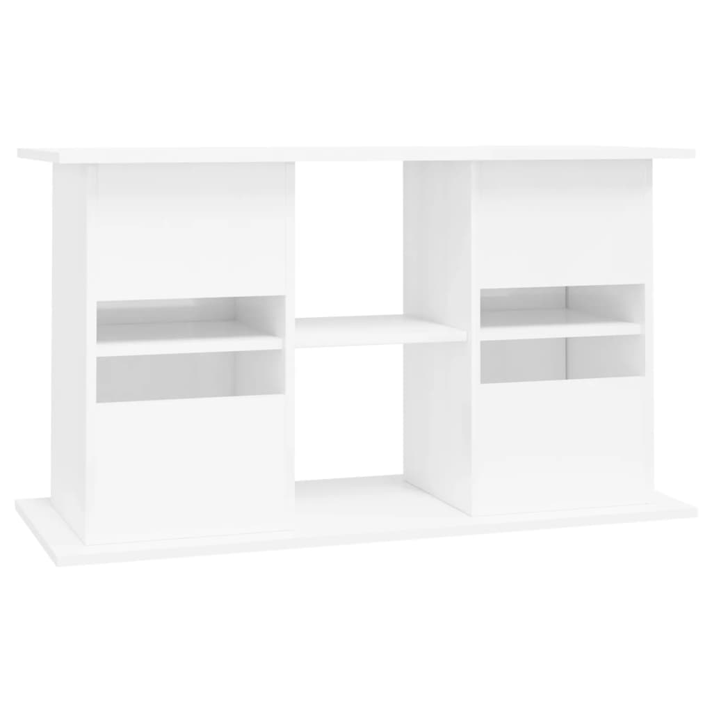 Aquariumstandaard 101X41X58 Cm Bewerkt Hout Hoogglans Wit