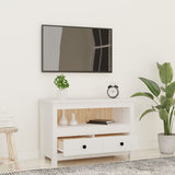 Tv-Meubel 79X35X52 Cm Massief Grenenhout